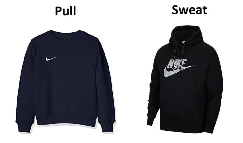 Difference entre Pull et Sweat