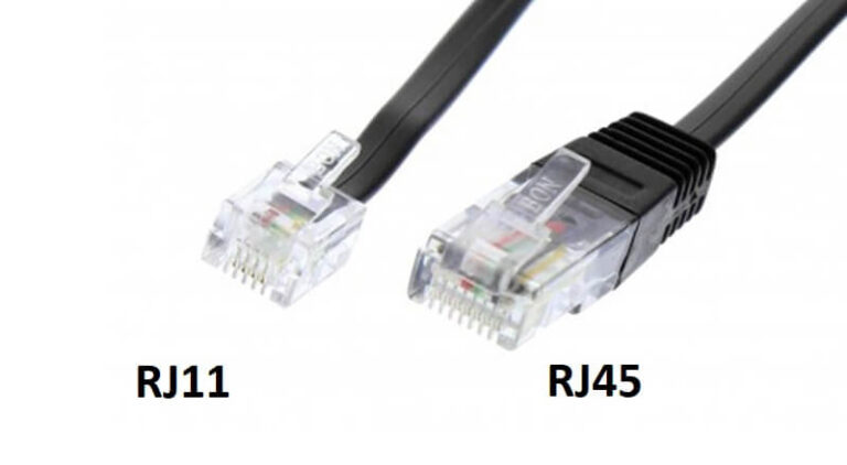 Difference entre RJ11 et RJ45